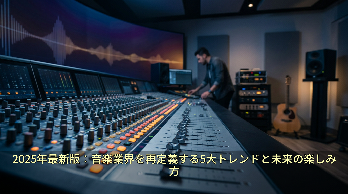 2025年最新版：音楽業界を再定義する5大トレンドと未来の楽しみ方