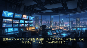 激動のマンガ・アニメ業界最前線：コミックアルナ休刊から「ひらやすみ」アニメ化、TAAF2026まで