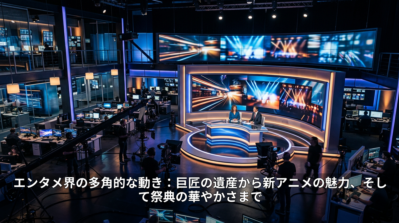 エンタメ界の多角的な動き：巨匠の遺産から新アニメの魅力、そして祭典の華やかさまで