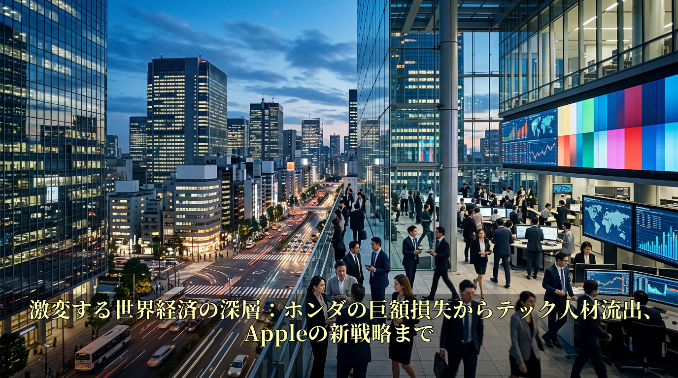 激変する世界経済の深層：ホンダの巨額損失からテック人材流出、Appleの新戦略まで