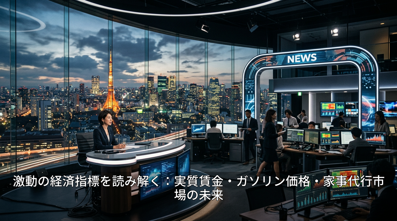 激動の経済指標を読み解く:実質賃金・ガソリン価格・家事代行市場の未来