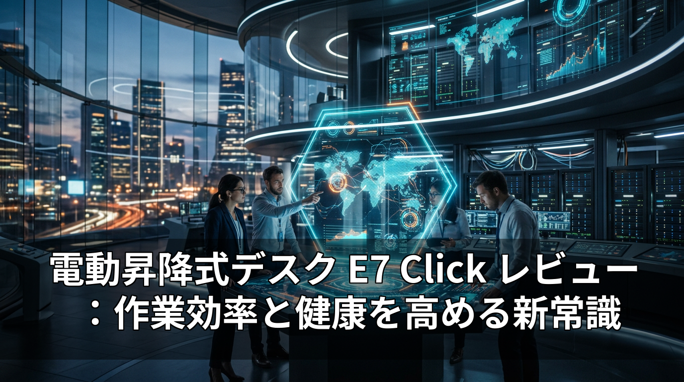 電動昇降式デスク E7 Click レビュー：作業効率と健康を高める新常識