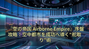 『空の帝国 Airborne Empire』序盤攻略：空中都市を成功へ導く“舵取り”術