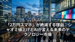 「2万円スマホ」が絶滅する理由：シャオミ値上げとAIが変える未来のテクノロジー市場