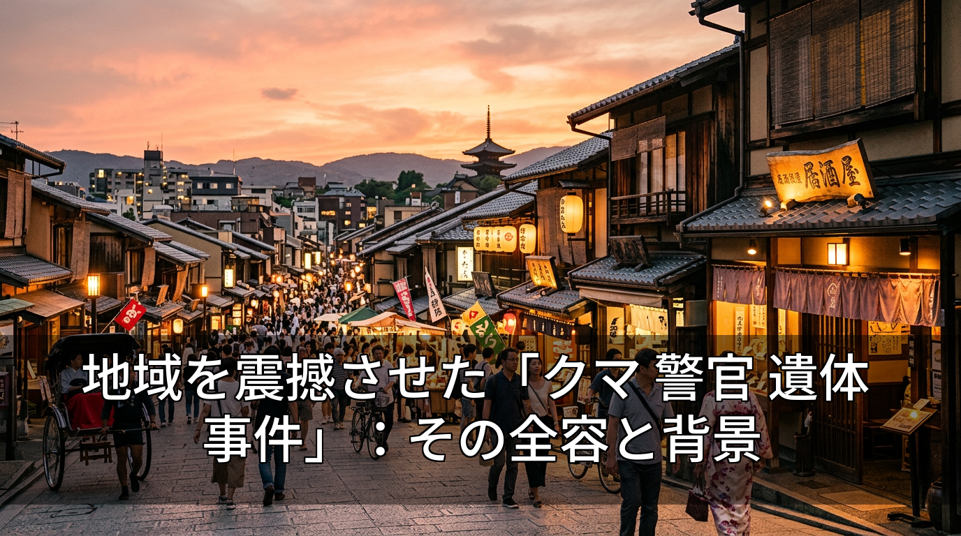 地域を震撼させた「クマ 警官 遺体 事件」：その全容と背景