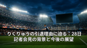 りくりゅうの引退理由に迫る：28日記者会見の背景と今後の展望
