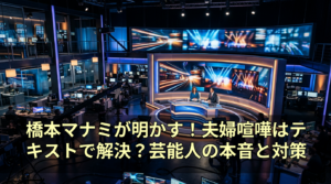 橋本マナミが明かす！夫婦喧嘩はテキストで解決？芸能人の本音と対策