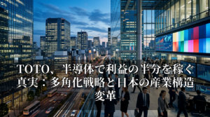 TOTO、半導体で利益の半分を稼ぐ真実：多角化戦略と日本の産業構造変革