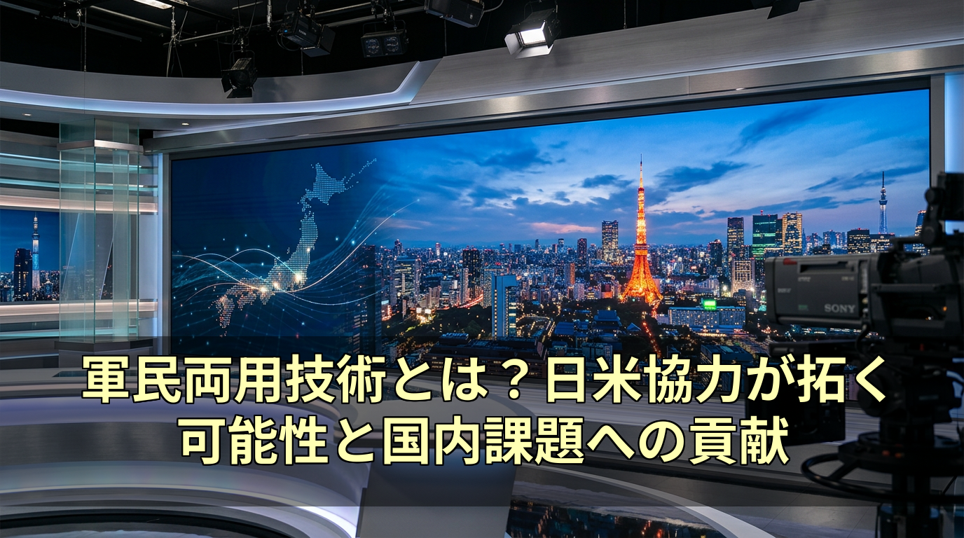 軍民両用技術とは？日米協力が拓く可能性と国内課題への貢献