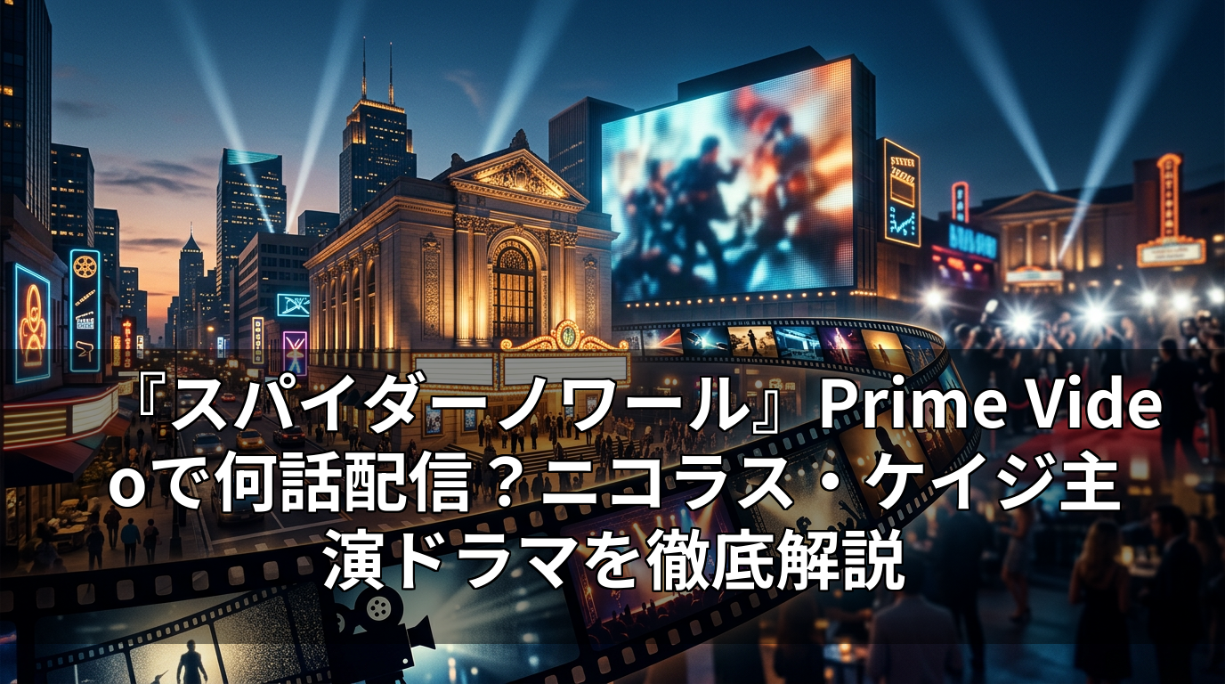『スパイダーノワール』Prime Videoで何話配信？ニコラス・ケイジ主演ドラマを徹底解説
