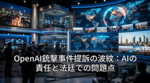 OpenAI銃撃事件提訴の波紋：AIの責任と法廷での問題点