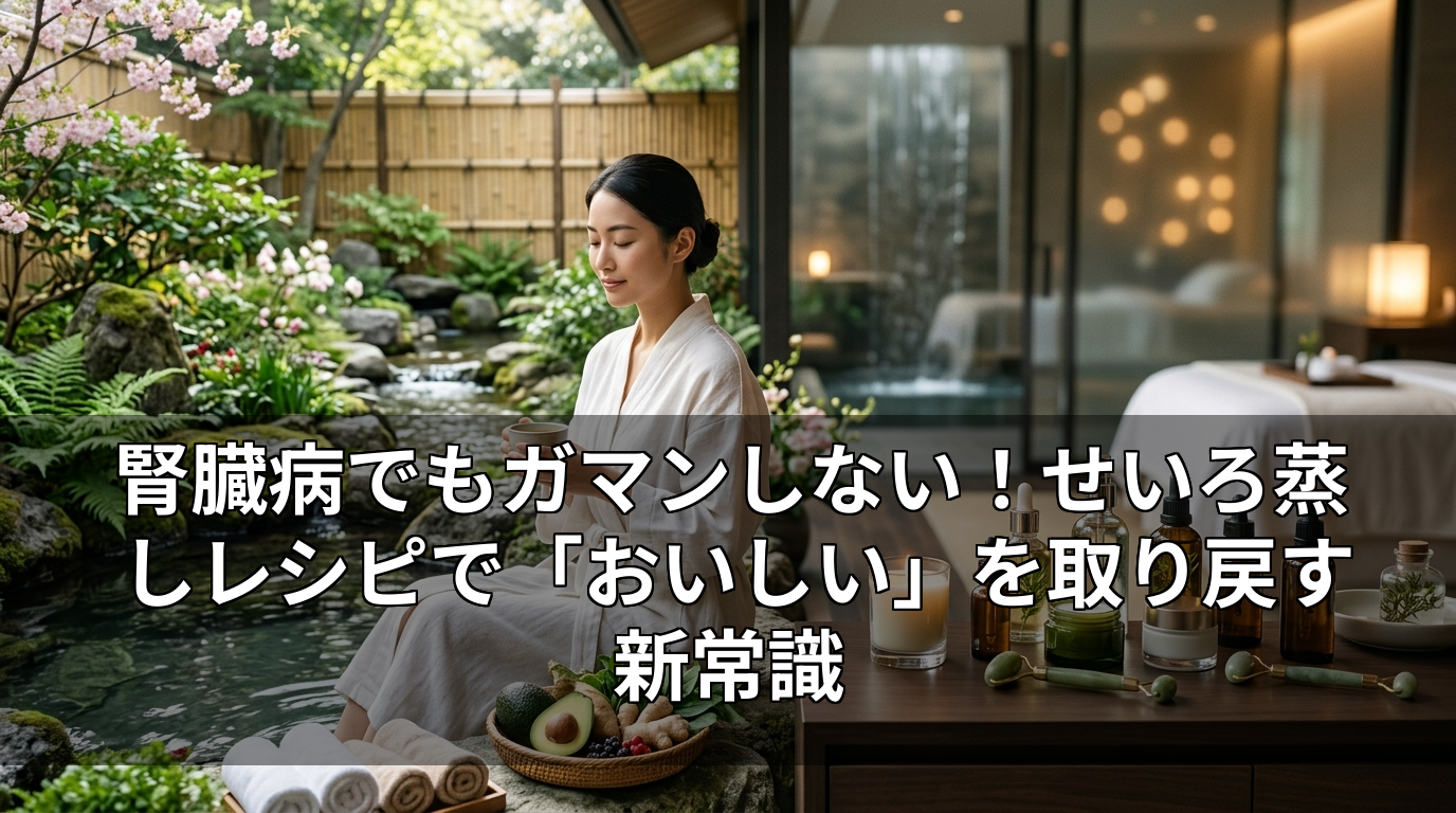 腎臓病でもガマンしない！せいろ蒸しレシピで「おいしい」を取り戻す新常識