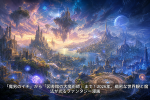 「魔男のイチ」から「図書館の大魔術師」まで！2026年、緻密な世界観と魔法が光るファンタジー漫画