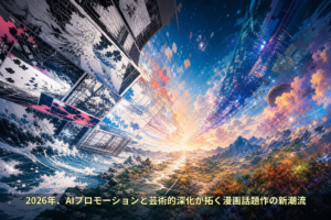 2026年、AIプロモーションと芸術的深化が拓く漫画話題作の新潮流