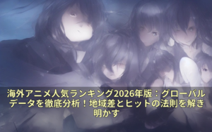 海外アニメ人気ランキング2026年版：グローバルデータを徹底分析！地域差とヒットの法則を解き明かす