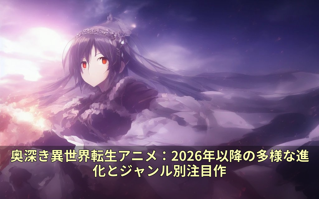 奥深き異世界転生アニメ：2026年以降の多様な進化とジャンル別注目作