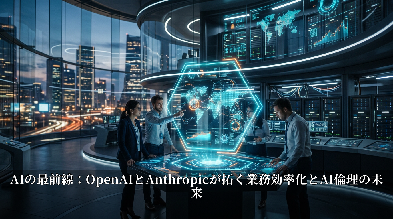 AIの最前線：OpenAIとAnthropicが拓く業務効率化とAI倫理の未来