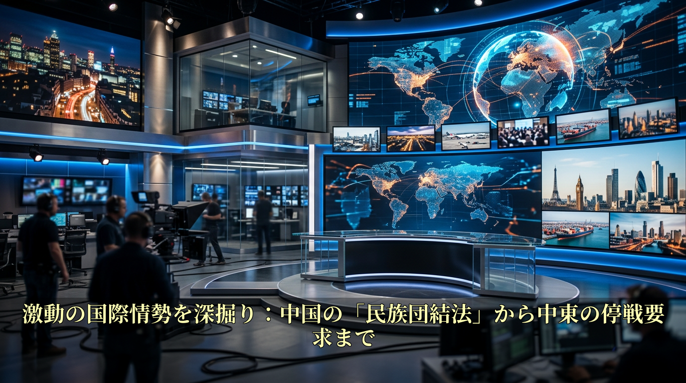 激動の国際情勢を深掘り：中国の「民族団結法」から中東の停戦要求まで