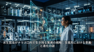 水生昆虫がナマズ口内で生き残る驚異の戦略：生態系における意義と進化の謎