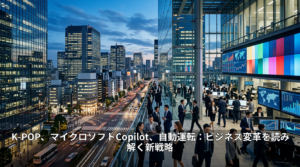 K-POP、マイクロソフトCopilot、自動運転：ビジネス変革を読み解く新戦略