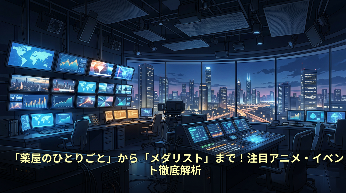 「薬屋のひとりごと」から「メダリスト」まで!注目アニメ・イベント徹底解析