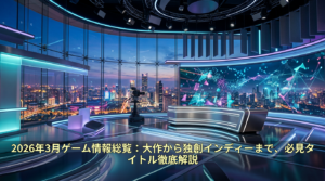 2026年3月ゲーム情報総覧:大作から独創インディーまで、必見タイトル徹底解説