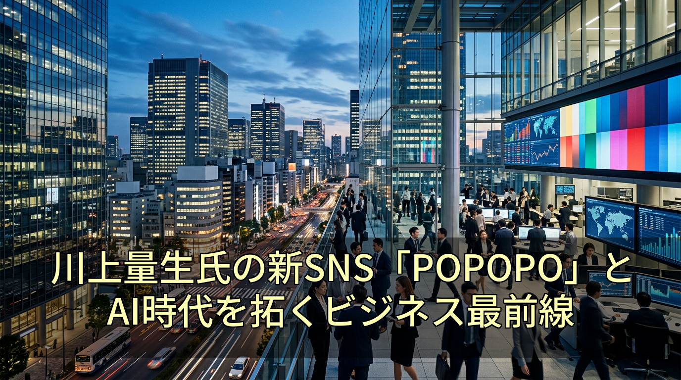 川上量生氏の新SNS「POPOPO」とAI時代を拓くビジネス最前線
