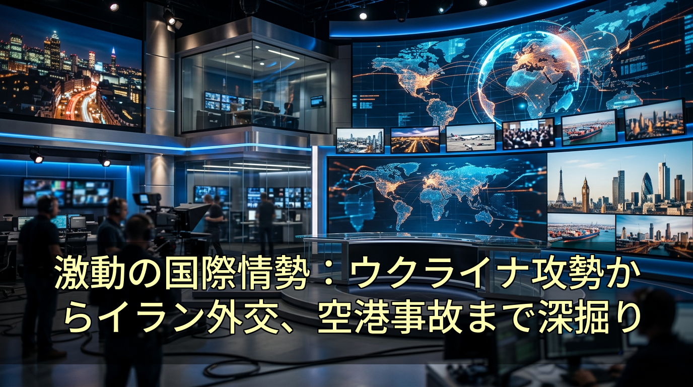 激動の国際情勢：ウクライナ攻勢からイラン外交、空港事故まで深掘り