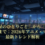 『薬屋のひとりごと』から『寄生獣展』まで：2026年アニメ・マンガ最新トレンド解析