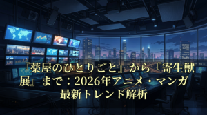 『薬屋のひとりごと』から『寄生獣展』まで：2026年アニメ・マンガ最新トレンド解析