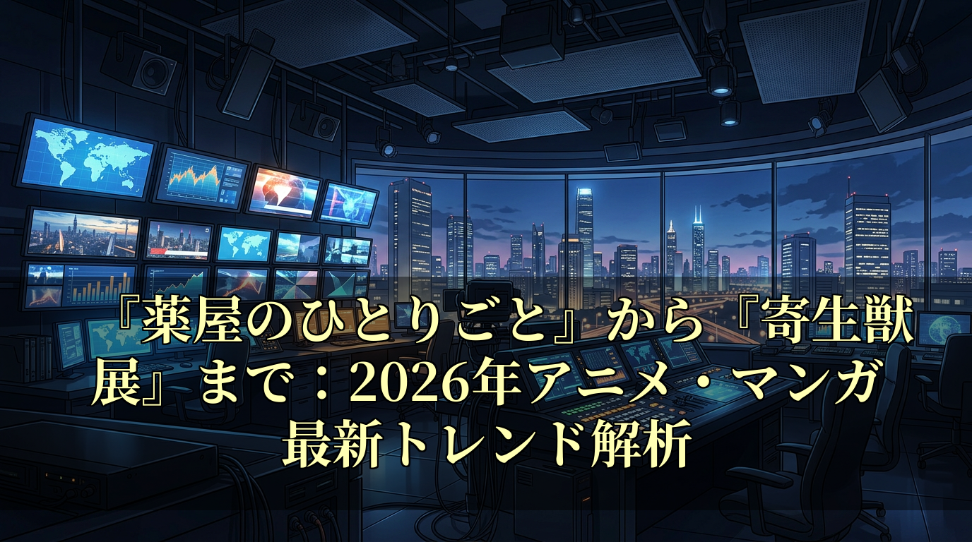 『薬屋のひとりごと』から『寄生獣展』まで：2026年アニメ・マンガ最新トレンド解析