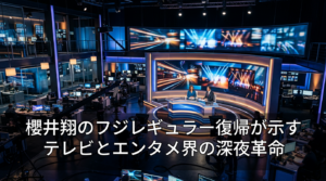 櫻井翔のフジレギュラー復帰が示すテレビとエンタメ界の深夜革命