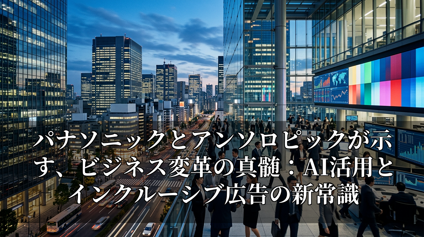 パナソニックとアンソロピックが示す、ビジネス変革の真髄:AI活用とインクルーシブ広告の新常識