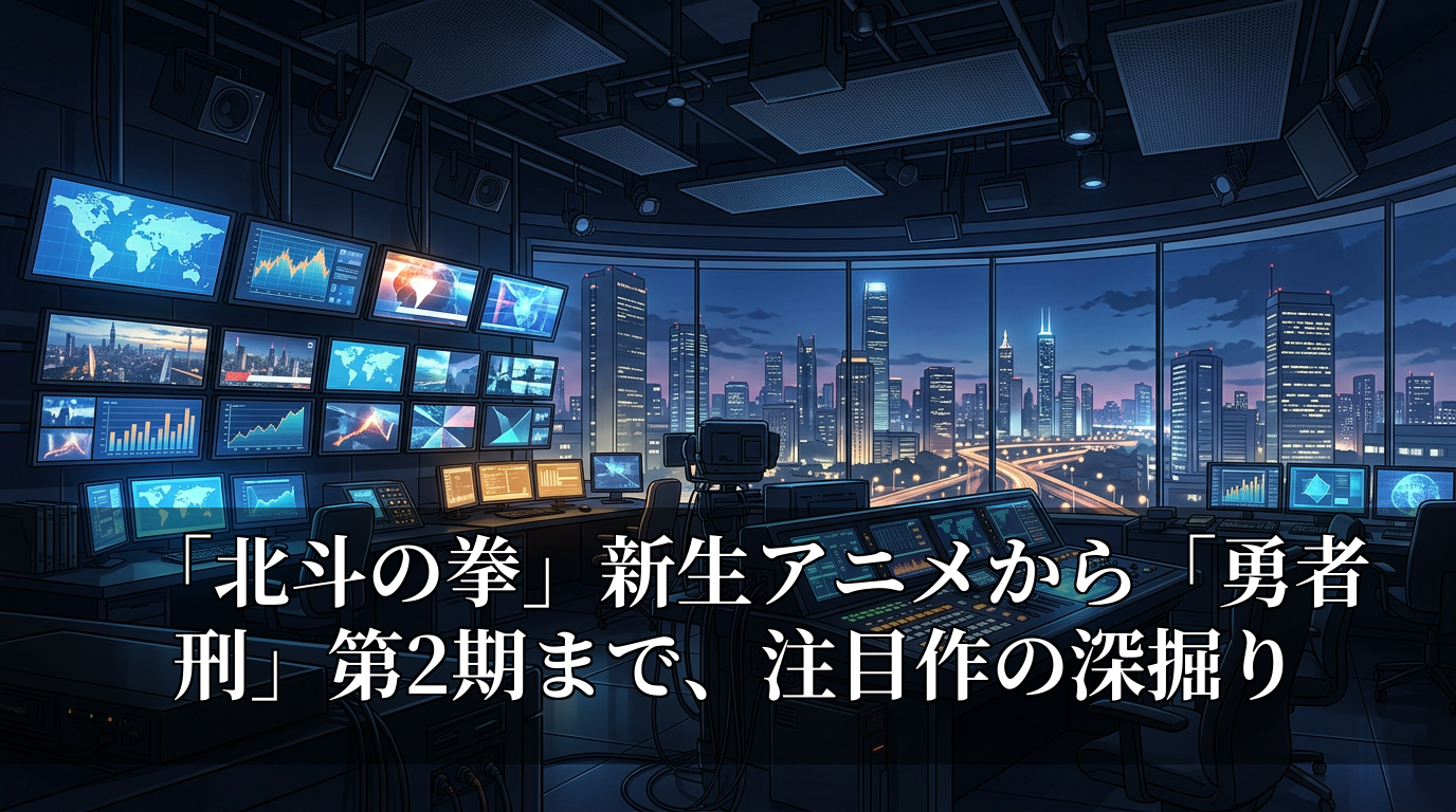 「北斗の拳」新生アニメから「勇者刑」第2期まで、注目作の深掘り