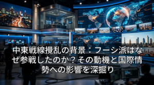 中東戦線攪乱の背景:フーシ派はなぜ参戦したのか?その動機と国際情勢への影響を深掘り