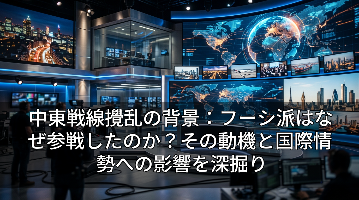 中東戦線攪乱の背景：フーシ派はなぜ参戦したのか？その動機と国際情勢への影響を深掘り