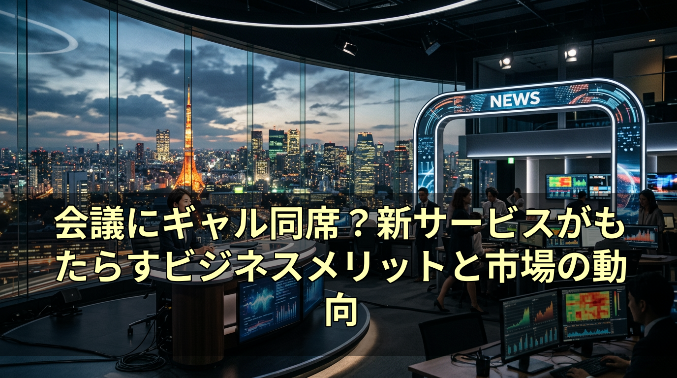 会議にギャル同席?新サービスがもたらすビジネスメリットと市場の動向
