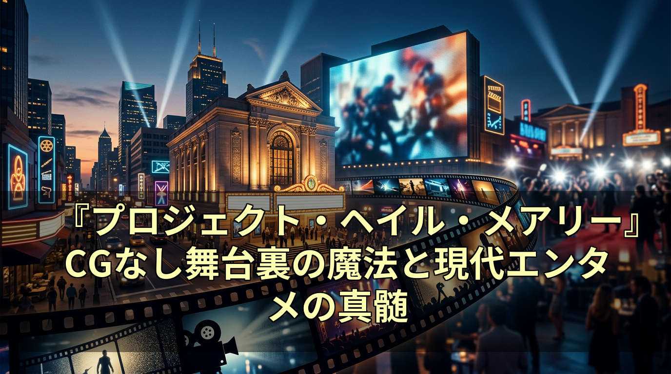 『プロジェクト・ヘイル・メアリー』CGなし舞台裏の魔法と現代エンタメの真髄