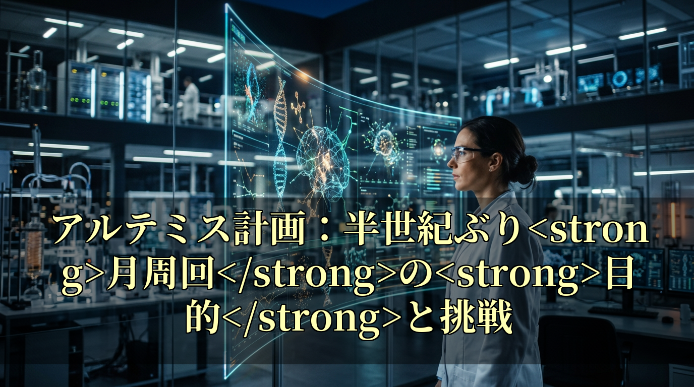 アルテミス計画：半世紀ぶり月周回の目的と挑戦