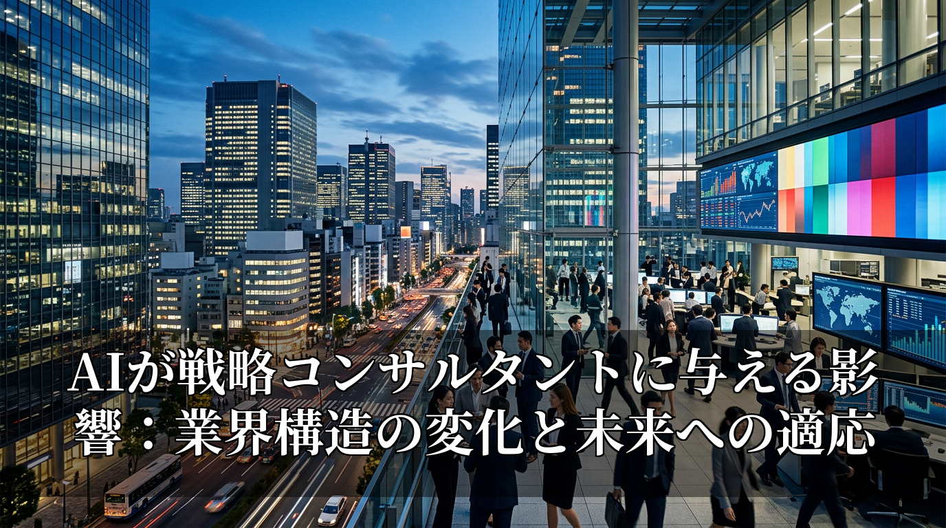 AIが戦略コンサルタントに与える影響：業界構造の変化と未来への適応