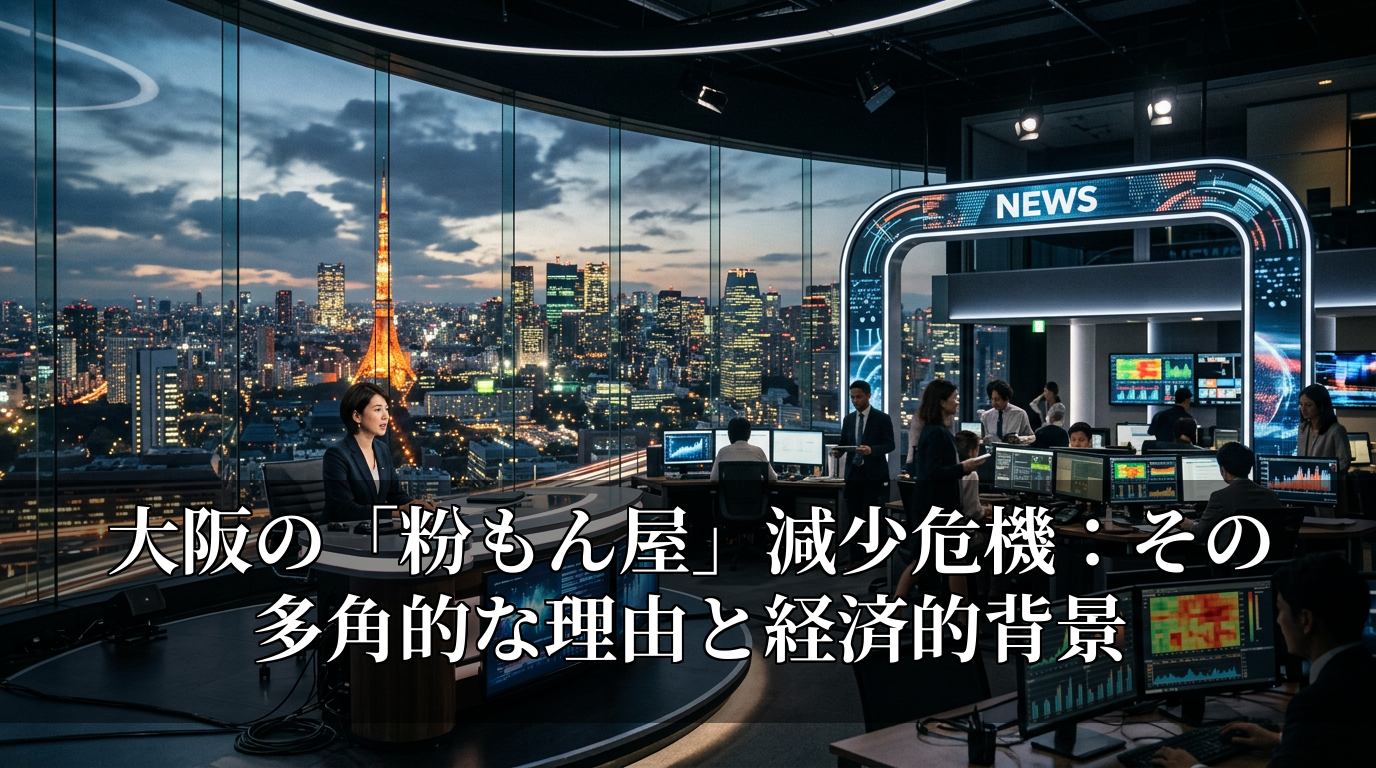 大阪の「粉もん屋」減少危機:その多角的な理由と経済的背景