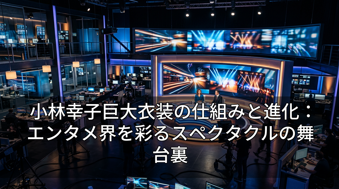 小林幸子巨大衣装の仕組みと進化:エンタメ界を彩るスペクタクルの舞台裏
