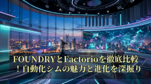 FOUNDRYとFactorioを徹底比較!自動化シムの魅力と進化を深掘り