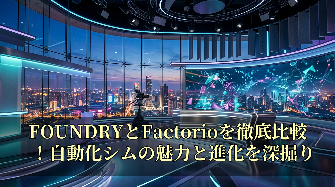 FOUNDRYとFactorioを徹底比較!自動化シムの魅力と進化を深掘り