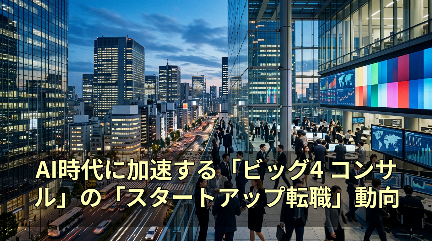 AI時代に加速する「ビッグ4 コンサル」の「スタートアップ転職」動向