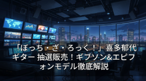 「ぼっち・ざ・ろっく！」喜多郁代 ギター 抽選販売！ギブソン&エピフォンモデル徹底解説