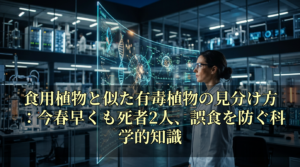 食用植物と似た有毒植物の見分け方：今春早くも死者2人、誤食を防ぐ科学的知識