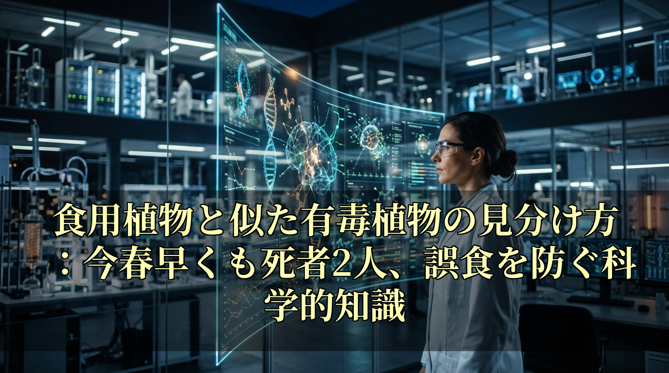 食用植物と似た有毒植物の見分け方:今春早くも死者2人、誤食を防ぐ科学的知識