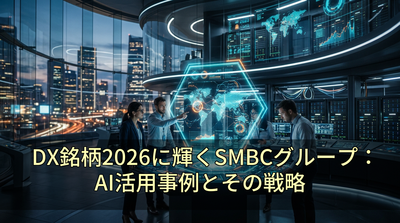 DX銘柄2026に輝くSMBCグループ:AI活用事例とその戦略