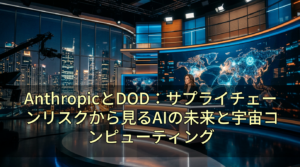 AnthropicとDOD：サプライチェーンリスクから見るAIの未来と宇宙コンピューティング